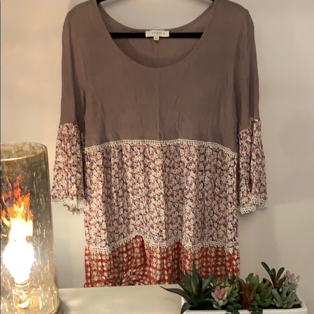 Umgee mixed media tunic!